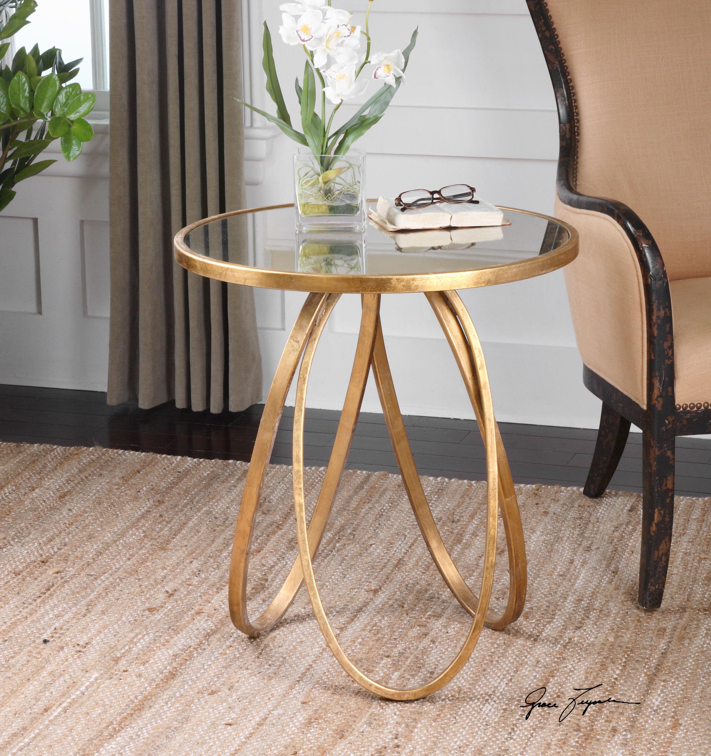 Gold shop accent tables